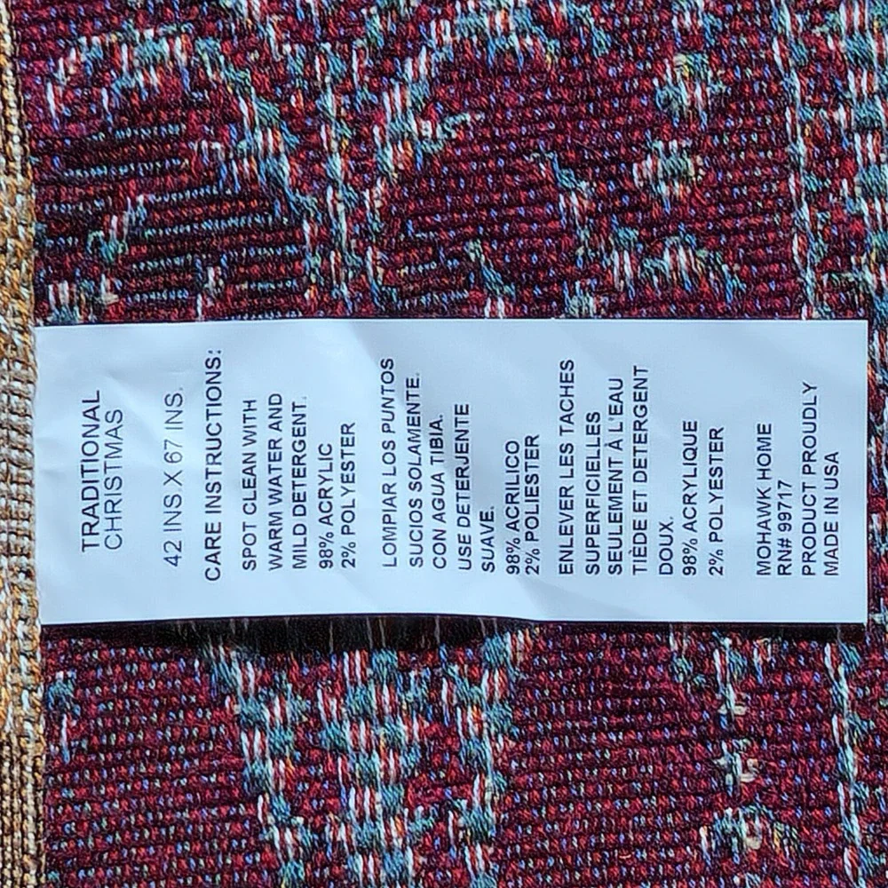 Traditional Christmas O Come Let Us Adore‎ Him Christ the King Tapestry Throw